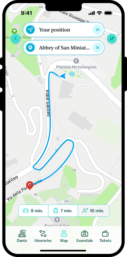 Find addresses, transportation and useful signage.